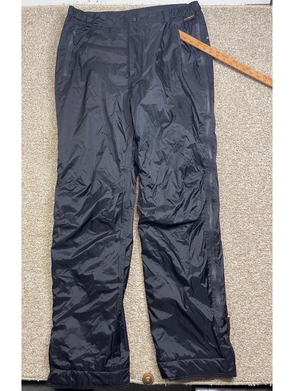 Olympia Moto Sports Motorcycle Riding Pants Men's 38 Black Cordura.